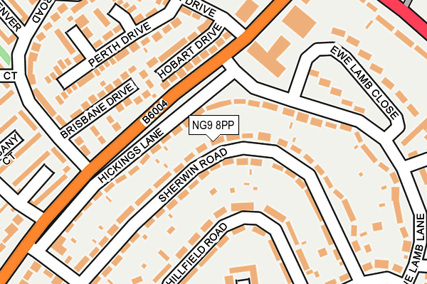 NG9 8PP map - OS OpenMap – Local (Ordnance Survey)