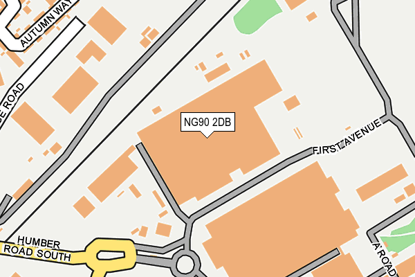 NG90 2DB map - OS OpenMap – Local (Ordnance Survey)