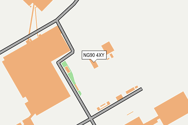 NG90 4XY map - OS OpenMap – Local (Ordnance Survey)