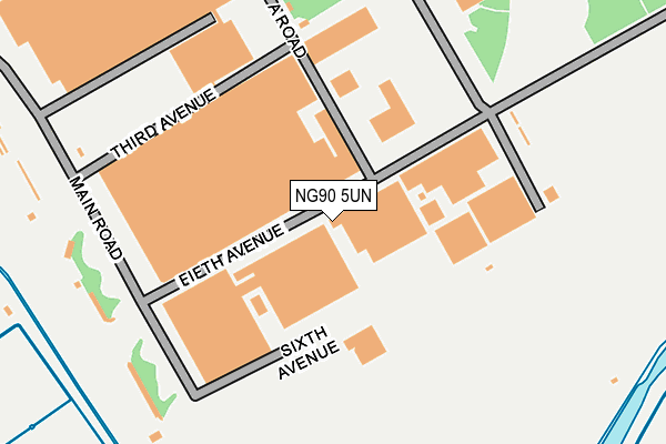 NG90 5UN map - OS OpenMap – Local (Ordnance Survey)