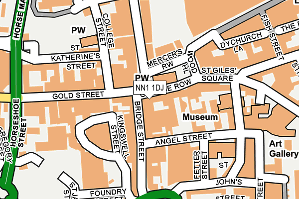 NN1 1DJ map - OS OpenMap – Local (Ordnance Survey)