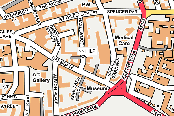 NN1 1LP map - OS OpenMap – Local (Ordnance Survey)