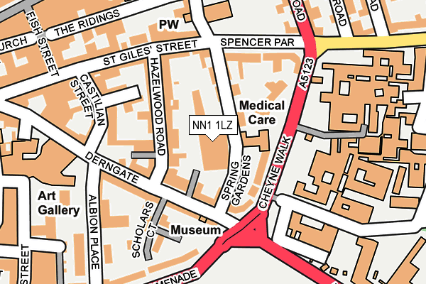 NN1 1LZ map - OS OpenMap – Local (Ordnance Survey)