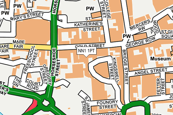 NN1 1PT map - OS OpenMap – Local (Ordnance Survey)