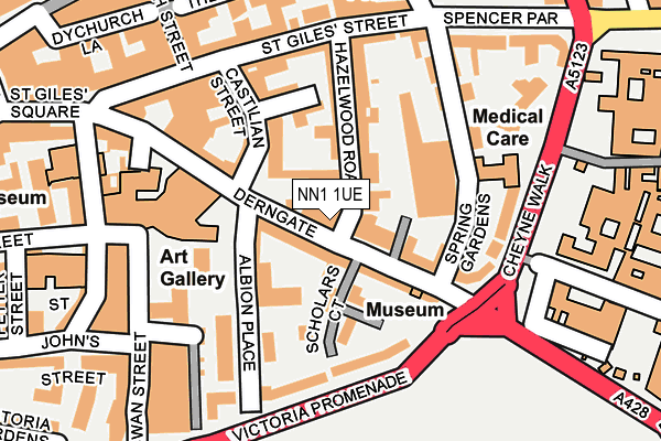 Map of THE ORIGINAL DRAPERS LTD at local scale