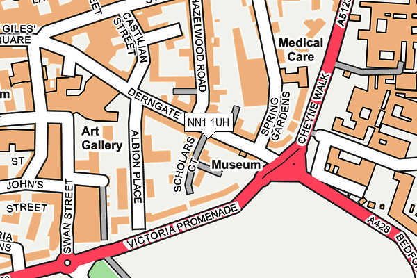 Map of HAMPTON BROOK (DESBOROUGH) LIMITED at local scale