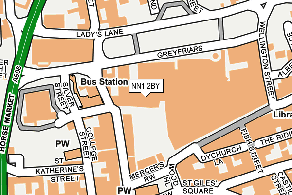 NN1 2BY map - OS OpenMap – Local (Ordnance Survey)