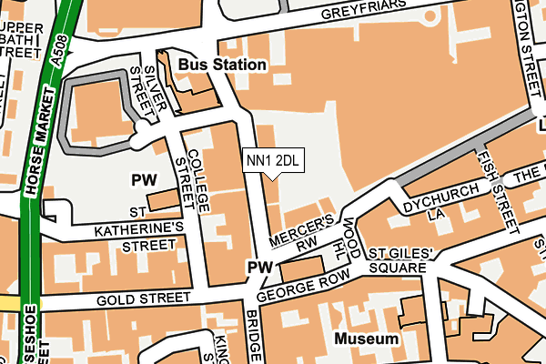 NN1 2DL map - OS OpenMap – Local (Ordnance Survey)