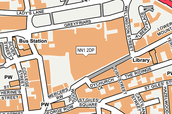 NN1 2DP map - OS OpenMap – Local (Ordnance Survey)