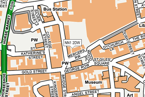 NN1 2DW map - OS OpenMap – Local (Ordnance Survey)