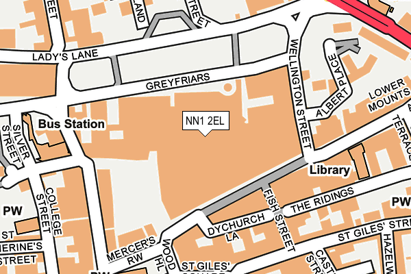 NN1 2EL map - OS OpenMap – Local (Ordnance Survey)