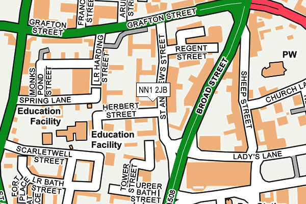 Map of TGLO LTD at local scale