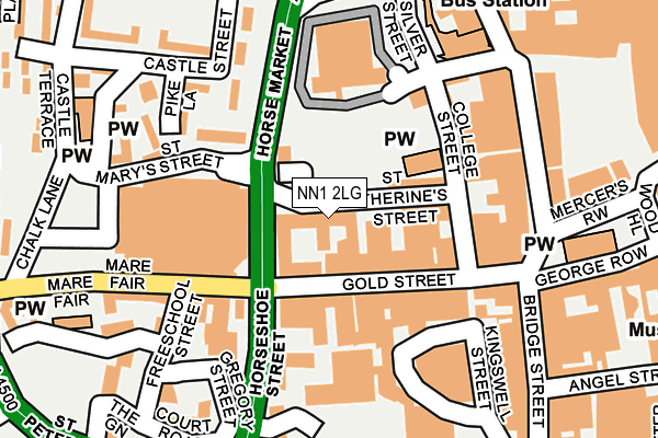 NN1 2LG map - OS OpenMap – Local (Ordnance Survey)