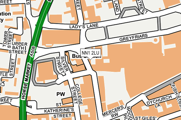 NN1 2LU map - OS OpenMap – Local (Ordnance Survey)