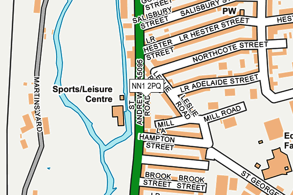 NN1 2PQ map - OS OpenMap – Local (Ordnance Survey)