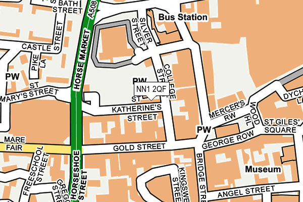 NN1 2QF map - OS OpenMap – Local (Ordnance Survey)