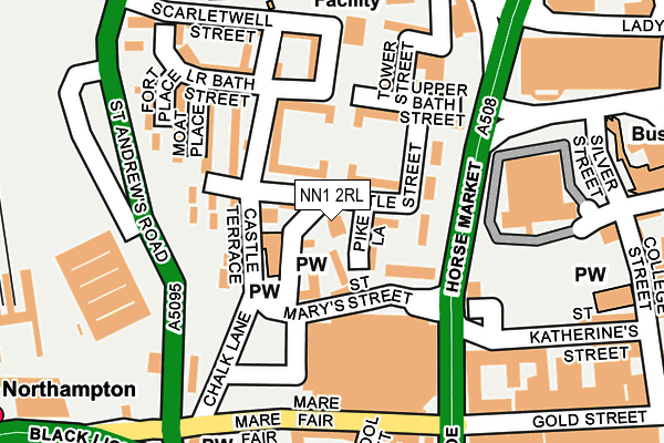 NN1 2RL map - OS OpenMap – Local (Ordnance Survey)
