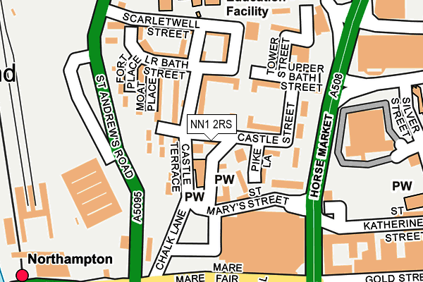 NN1 2RS map - OS OpenMap – Local (Ordnance Survey)