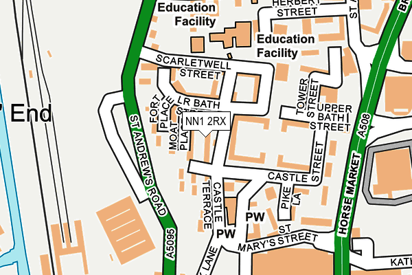 NN1 2RX map - OS OpenMap – Local (Ordnance Survey)