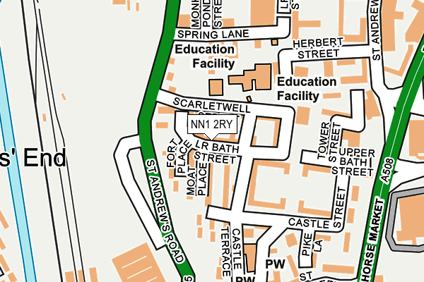 NN1 2RY map - OS OpenMap – Local (Ordnance Survey)