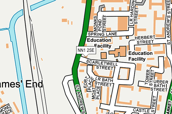 NN1 2SE map - OS OpenMap – Local (Ordnance Survey)