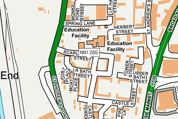 NN1 2SG map - OS OpenMap – Local (Ordnance Survey)