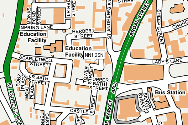 NN1 2SN map - OS OpenMap – Local (Ordnance Survey)