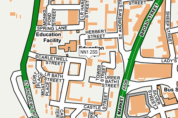 NN1 2SS map - OS OpenMap – Local (Ordnance Survey)