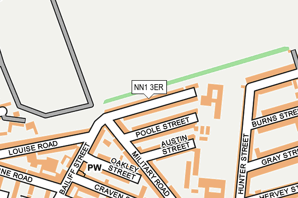 NN1 3ER map - OS OpenMap – Local (Ordnance Survey)