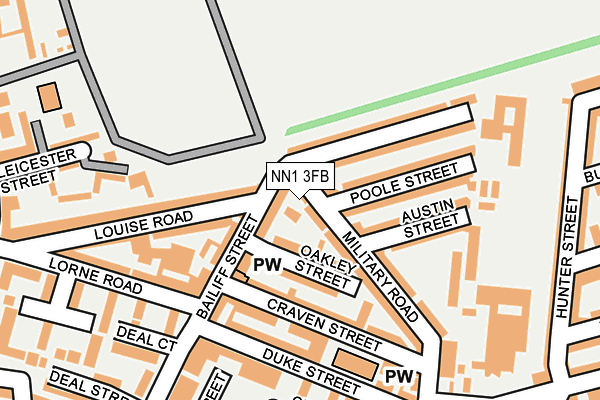 NN1 3FB map - OS OpenMap – Local (Ordnance Survey)