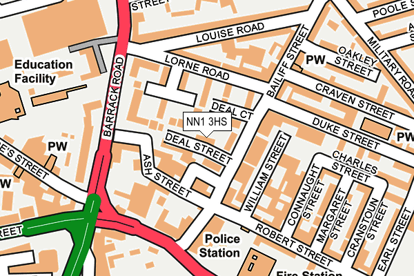 NN1 3HS map - OS OpenMap – Local (Ordnance Survey)