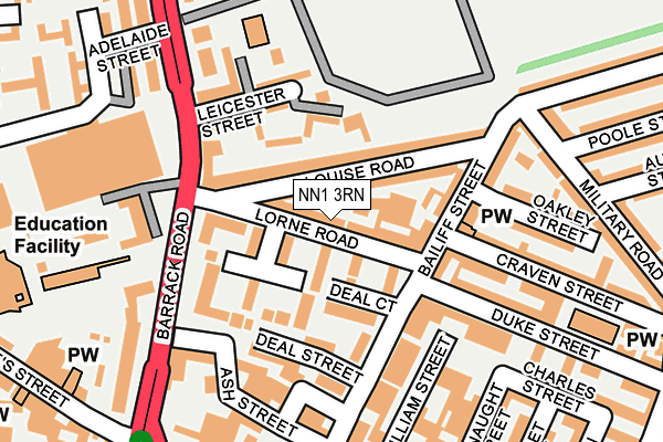NN1 3RN map - OS OpenMap – Local (Ordnance Survey)