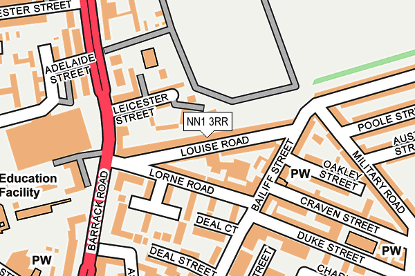 NN1 3RR map - OS OpenMap – Local (Ordnance Survey)