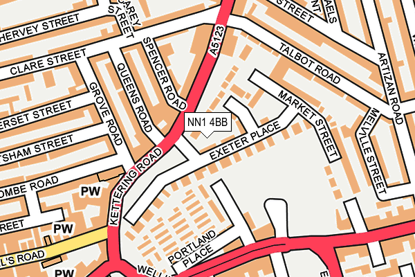 NN1 4BB map - OS OpenMap – Local (Ordnance Survey)