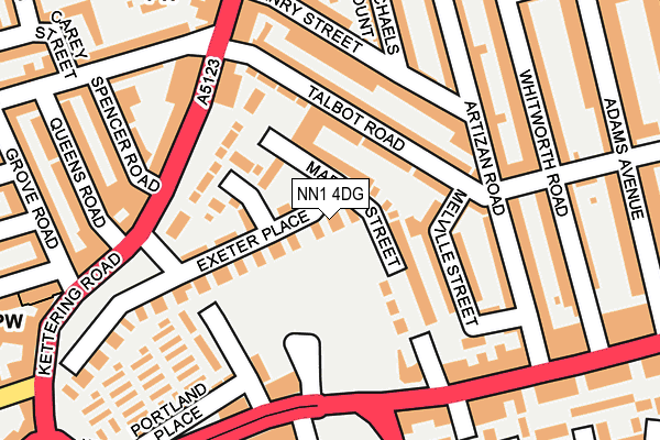 NN1 4DG map - OS OpenMap – Local (Ordnance Survey)