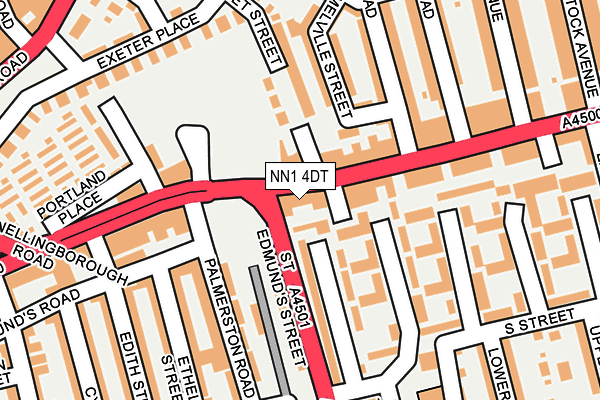 NN1 4DT map - OS OpenMap – Local (Ordnance Survey)