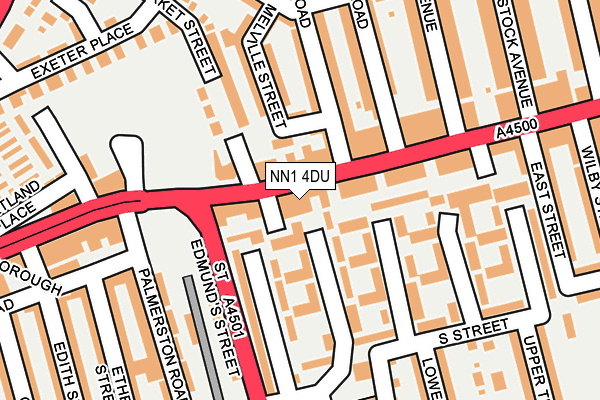 NN1 4DU map - OS OpenMap – Local (Ordnance Survey)
