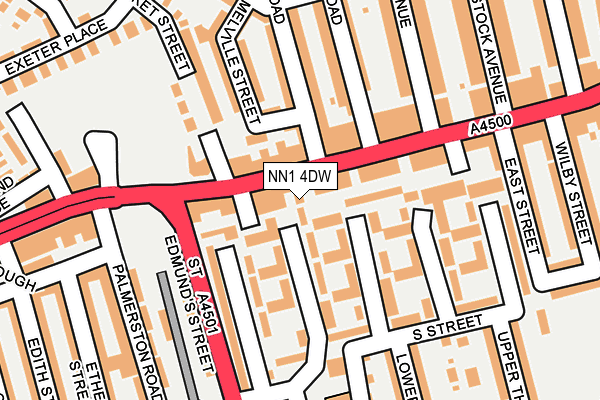 NN1 4DW map - OS OpenMap – Local (Ordnance Survey)