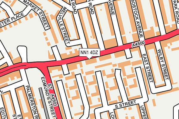 NN1 4DZ map - OS OpenMap – Local (Ordnance Survey)