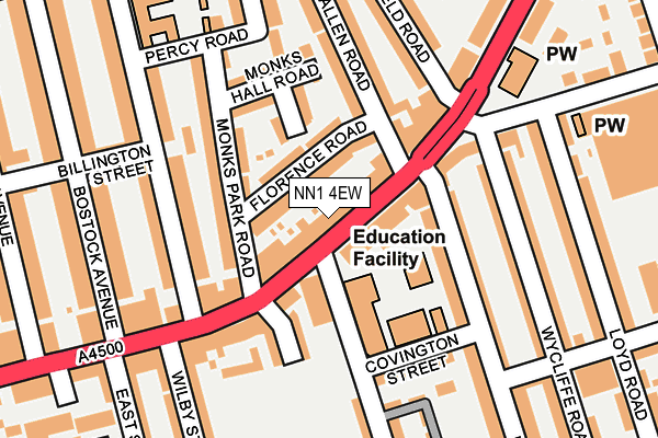 NN1 4EW map - OS OpenMap – Local (Ordnance Survey)
