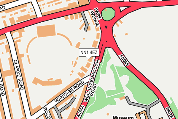 NN1 4EZ map - OS OpenMap – Local (Ordnance Survey)