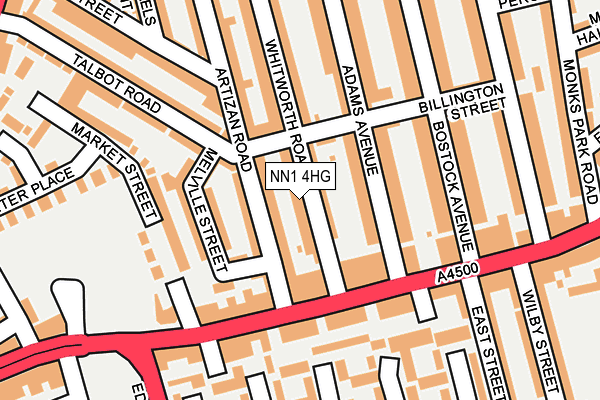 NN1 4HG map - OS OpenMap – Local (Ordnance Survey)
