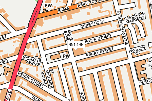 NN1 4HN map - OS OpenMap – Local (Ordnance Survey)