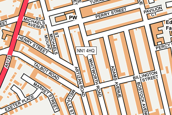 NN1 4HQ map - OS OpenMap – Local (Ordnance Survey)