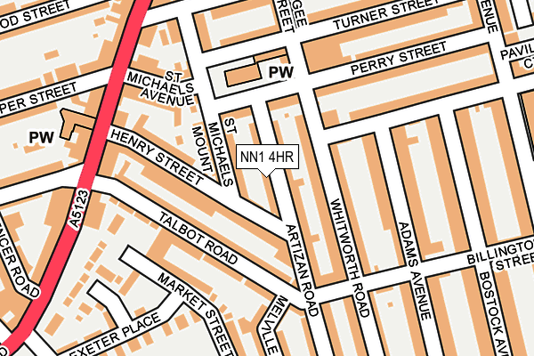 NN1 4HR map - OS OpenMap – Local (Ordnance Survey)