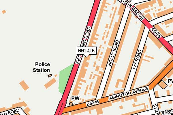 NN1 4LB map - OS OpenMap – Local (Ordnance Survey)