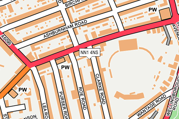 NN1 4NS map - OS OpenMap – Local (Ordnance Survey)