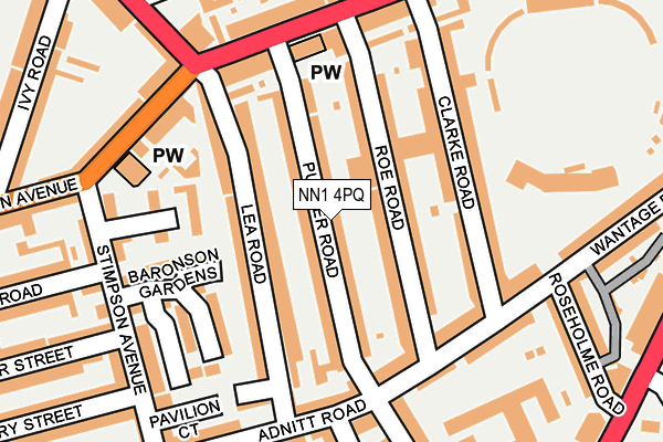 NN1 4PQ map - OS OpenMap – Local (Ordnance Survey)