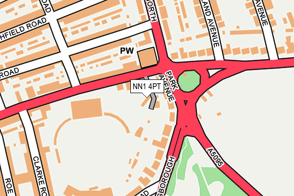 NN1 4PT map - OS OpenMap – Local (Ordnance Survey)