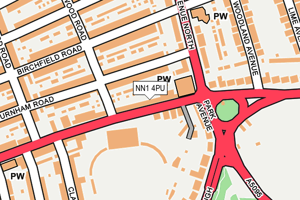 NN1 4PU map - OS OpenMap – Local (Ordnance Survey)